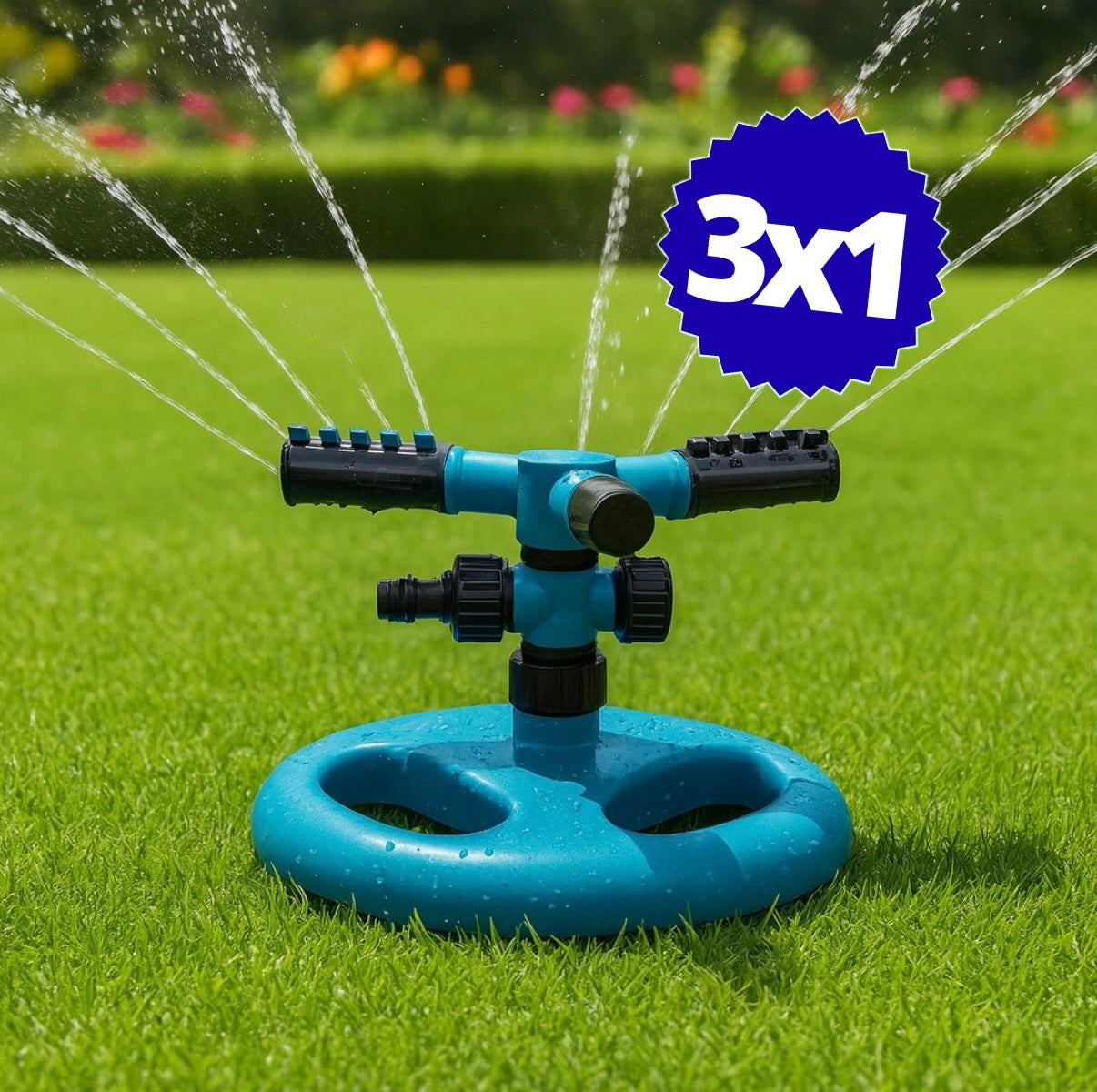 3X1 ASPERSOR DE AGUA ROTACIÓN AUTOMÁTICA | ASPERX™