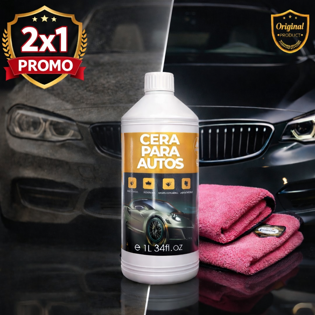 2x1 CERA PARA AUTOS + PAÑO DE MICROFIBRA | LUMICAR™