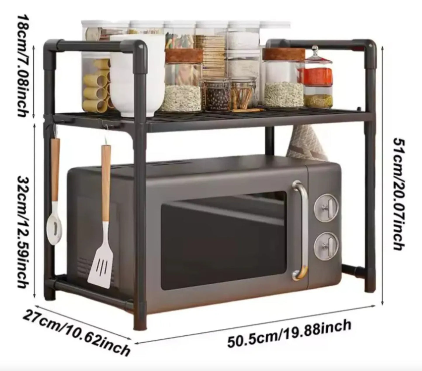 RACK ORGANIZADOR DE MICROONDAS 2 NIVELES | NIVELA™