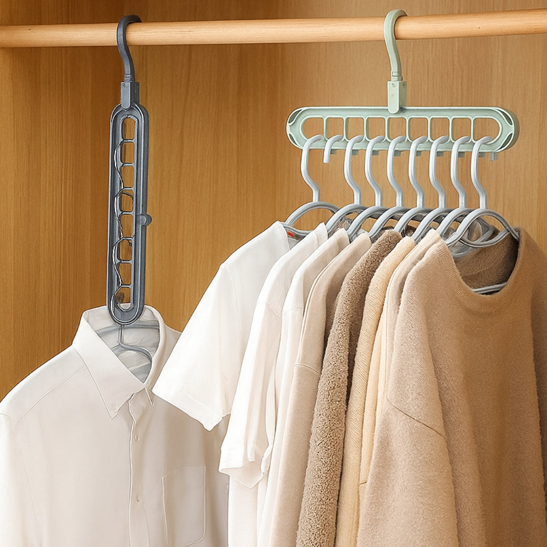 5X1 ORGANIZADOR DE ROPA CON 9 AGUJEROS | KLOZI™