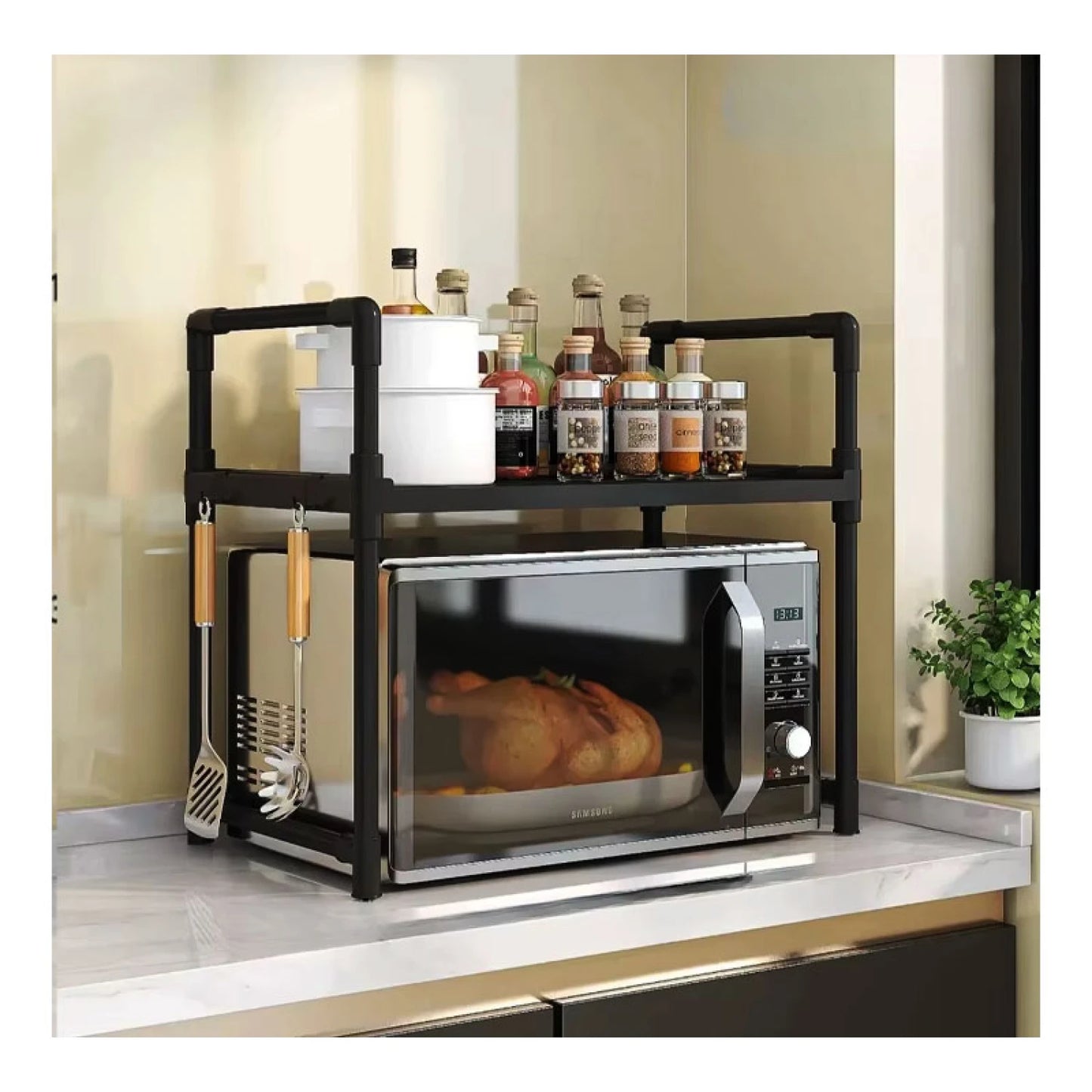 RACK ORGANIZADOR DE MICROONDAS Y COCINA | NIVELA™
