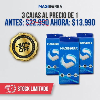 ESPONJA MÁGICA BORRA MANCHAS (LLEVA 3 CAJAS, PAGA SOLO 1) | MAGIBORRA™