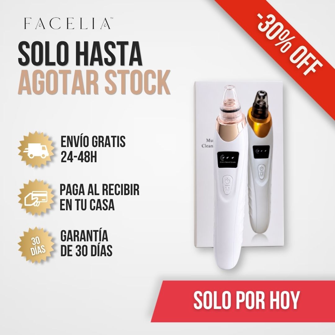REMOVEDOR DE PUNTOS NEGROS PARA LIMPIEZA FACIAL PROFUNDA | FACELIA™