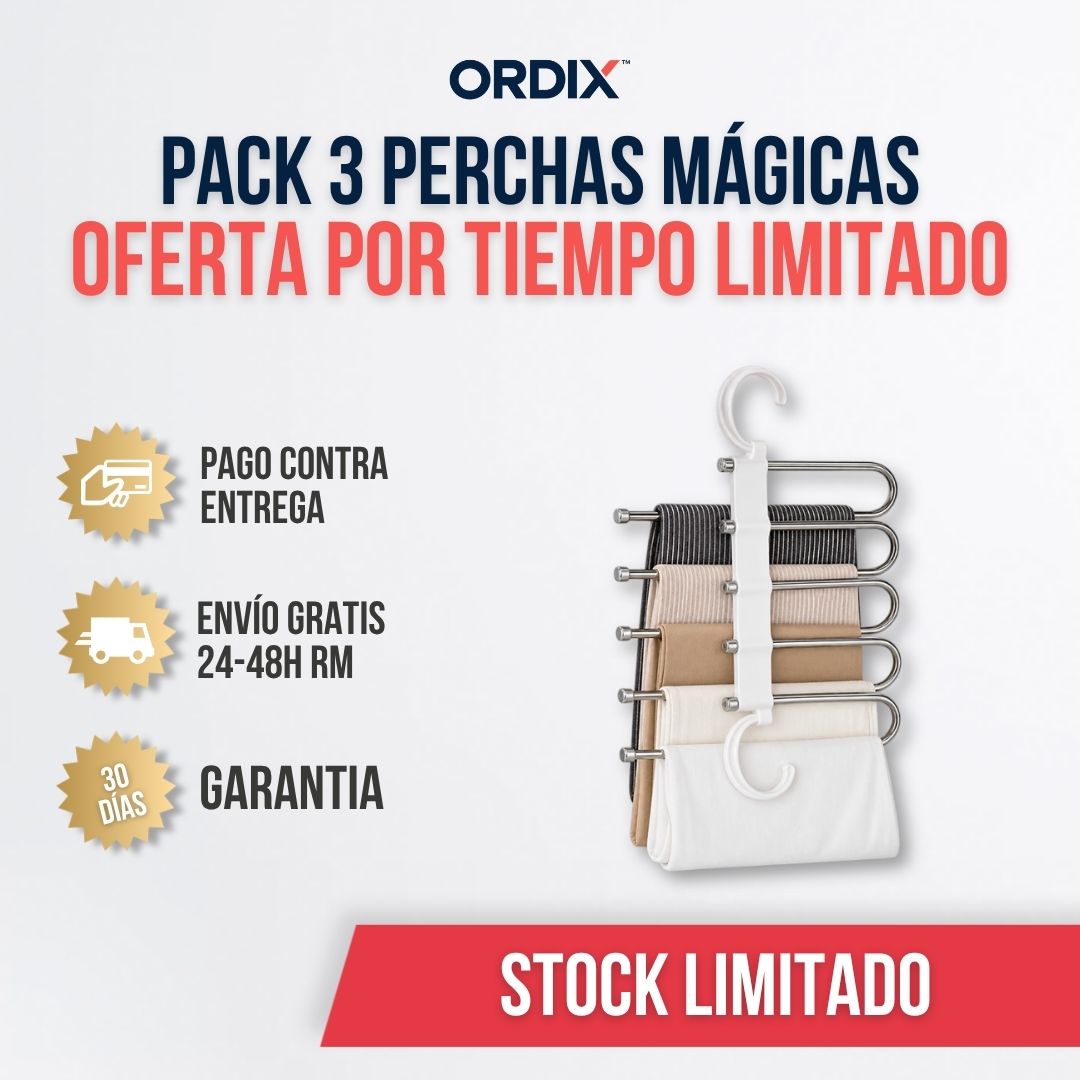 PACK 3 PERCHAS MÁGICAS MULTIFUNCIONALES | ORDIX™