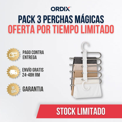 PACK 3 PERCHAS MÁGICAS MULTIFUNCIONALES | ORDIX™