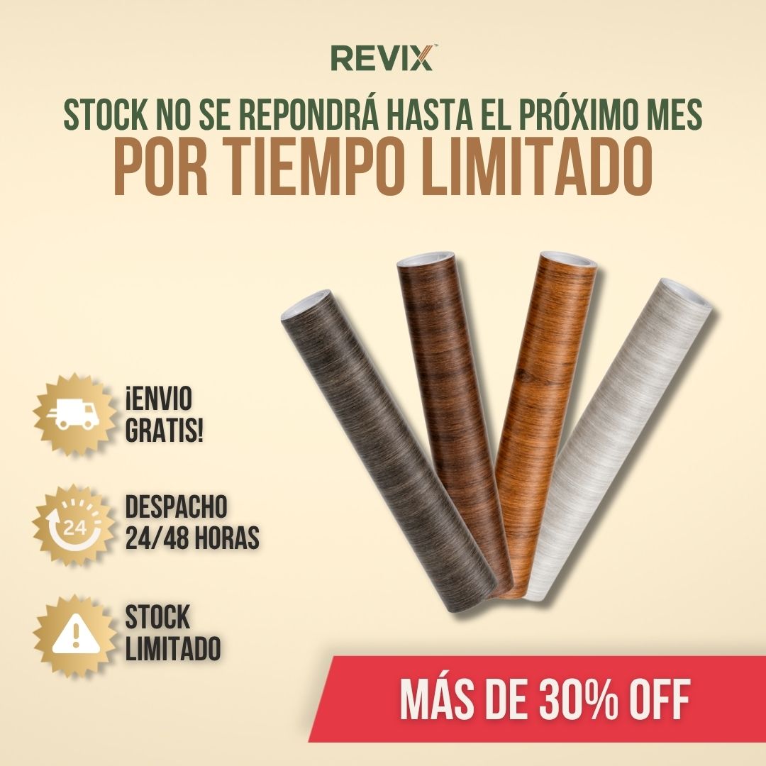 ROLLO ADHESIVO PARA RENOVAR MUEBLES 10 METROS | REVIX™