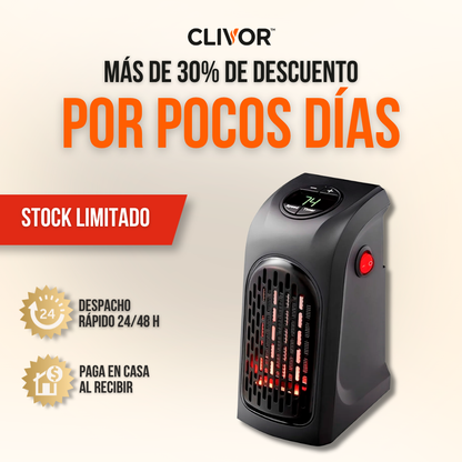CALEFACTOR DE PARED COMPACTO AHORRADOR | CLIVOR™