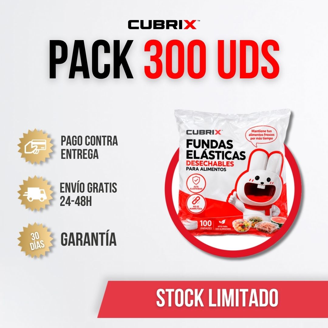 PACK 300 BOLSAS RECUBRE ALIMENTOS |  CUBRIX™