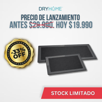 2x1 ALFOMBRA DE BAÑO ANTIDESLIZANTE DRYHOME™ SECADO RÁPIDO + CERO RESBALONES