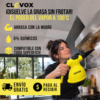 LIMPIADOR A VAPOR EFECTO RÁPIDO Y POTENTE CLEVOX™