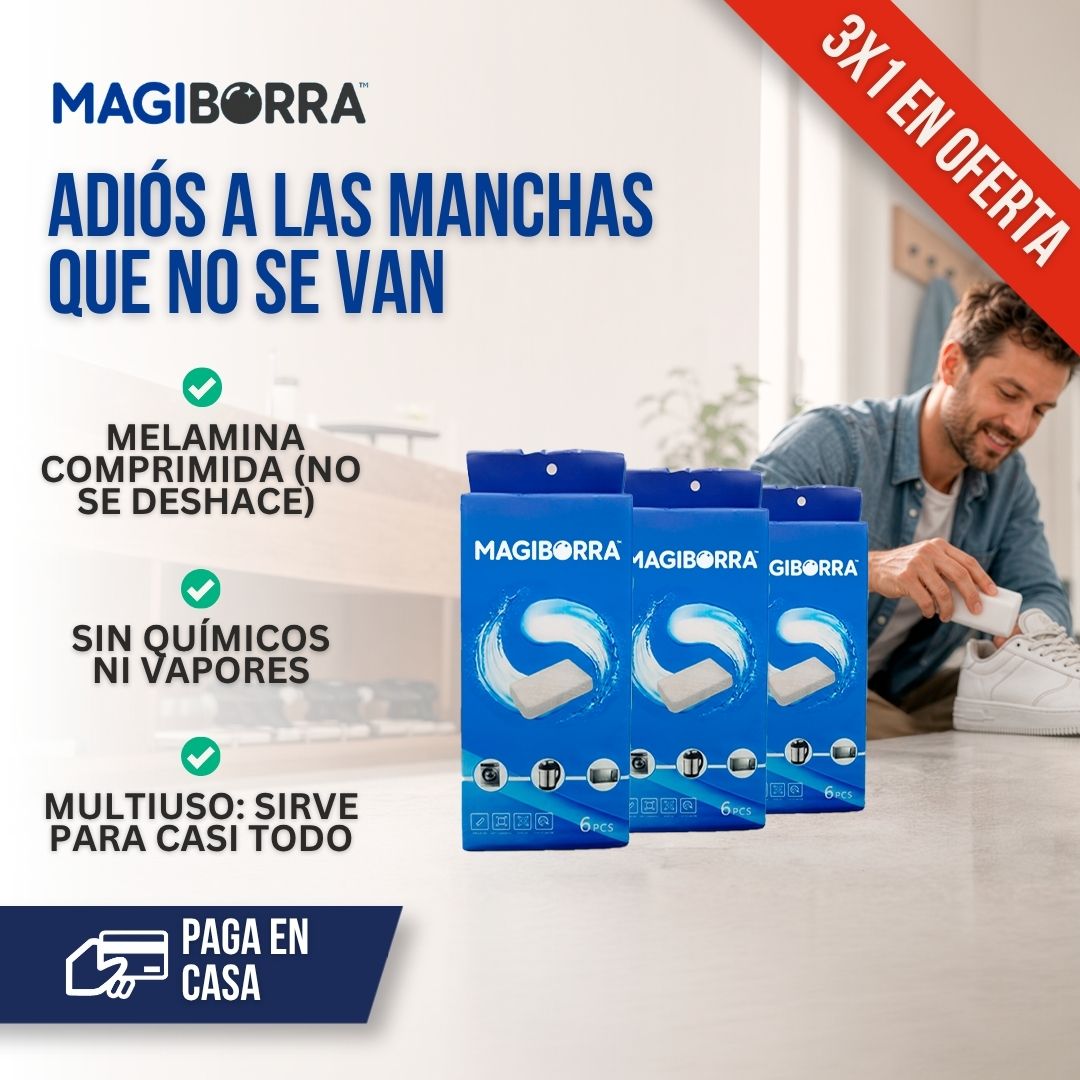 ESPONJA MÁGICA BORRA MANCHAS (LLEVA 3 CAJAS, PAGA SOLO 1) | MAGIBORRA™