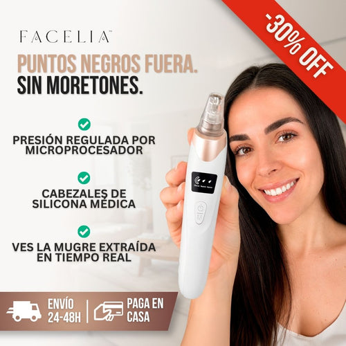 REMOVEDOR DE PUNTOS NEGROS PARA LIMPIEZA FACIAL PROFUNDA | FACELIA™