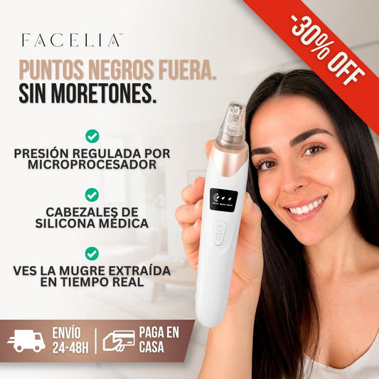 REMOVEDOR DE PUNTOS NEGROS PARA LIMPIEZA FACIAL PROFUNDA | FACELIA™