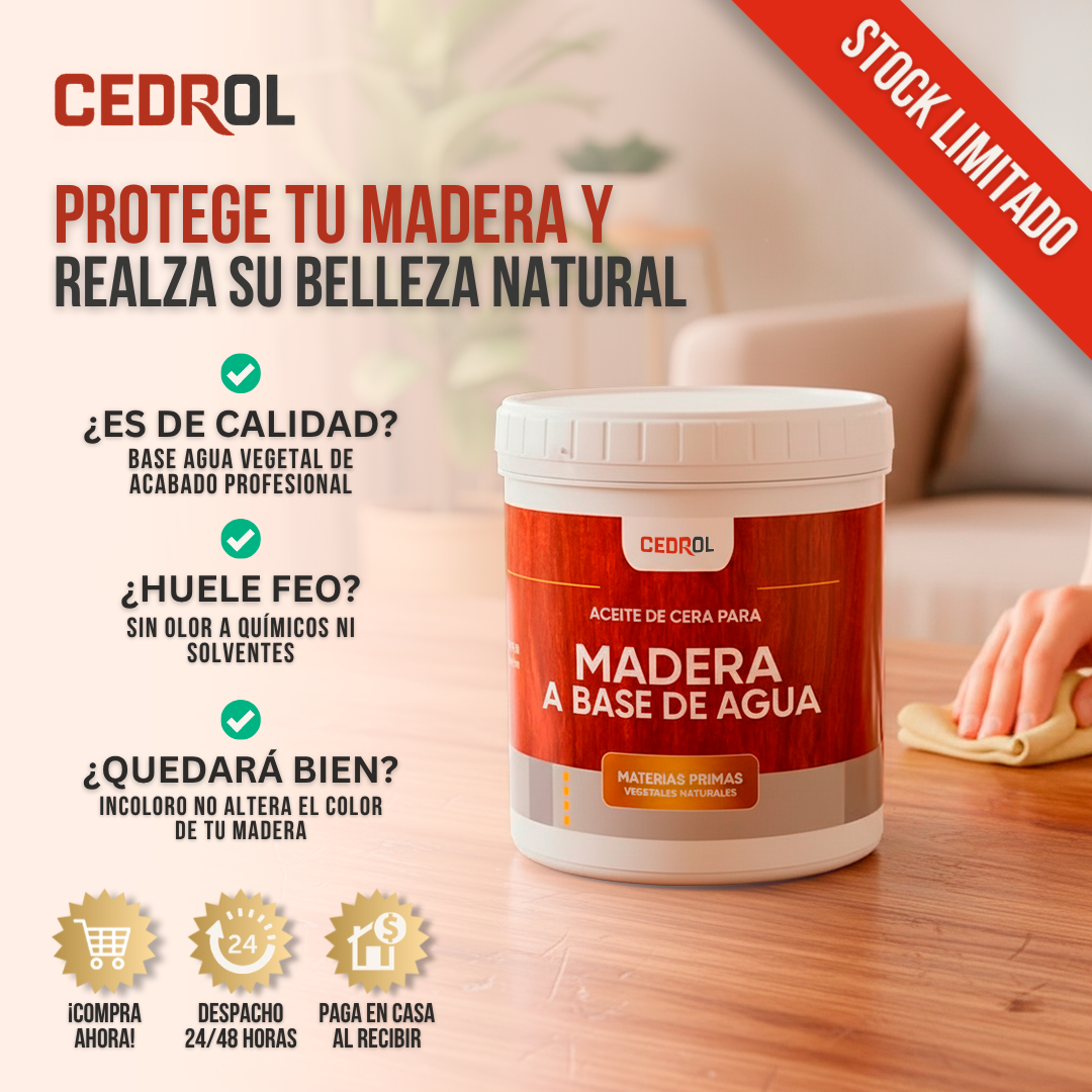 ACEITE PARA NUTRIR MADERA (1 LITRO) | CEDROL™