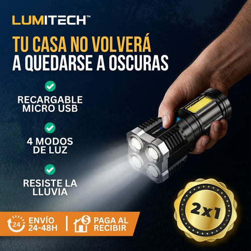 2x1 LINTERNA MAGNÉTICA DE SEGURIDAD | LUMITECH™