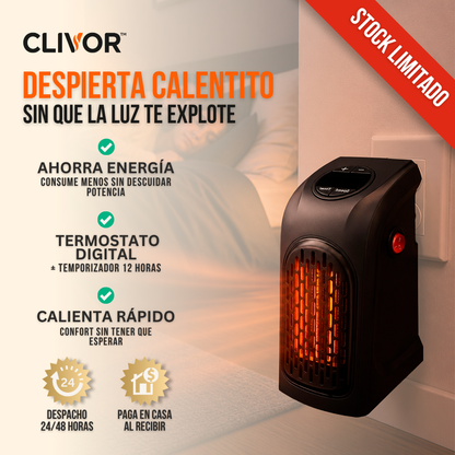 CALEFACTOR DE PARED COMPACTO AHORRADOR | CLIVOR™