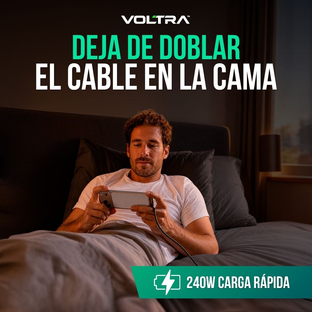 CABLE DE CARGA RÁPIDA TIPO C (LLEVA 2, PAGA 1) | VOLTRA™