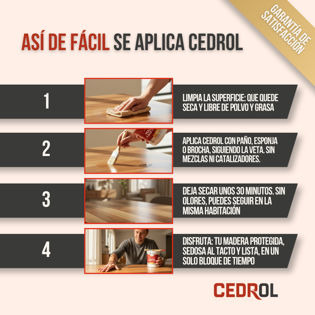 ACEITE PARA NUTRIR MADERA (1 LITRO) | CEDROL™