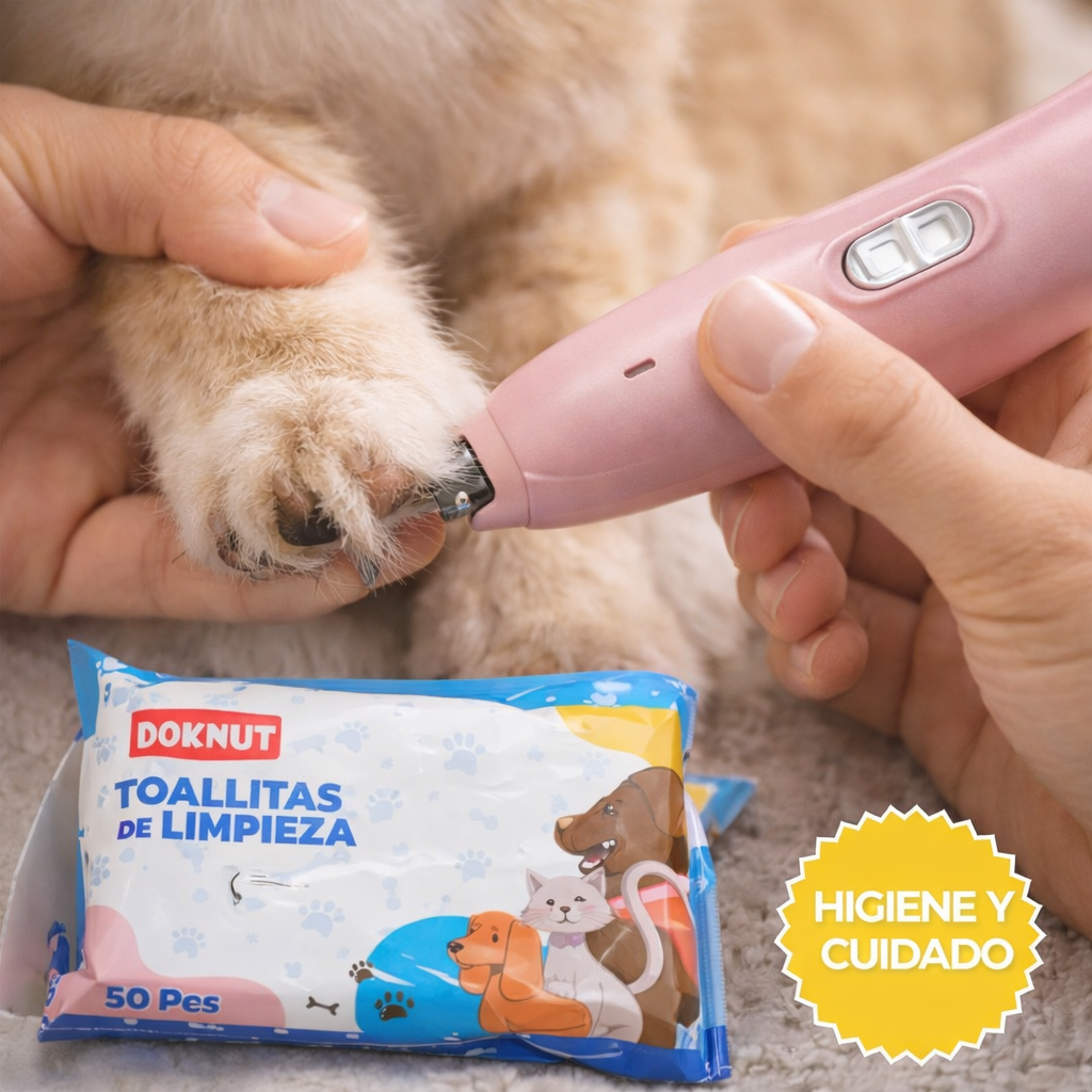 CORTADOR DE PELO + TOALLITAS DE LIMPIEZA | MASCOTY™