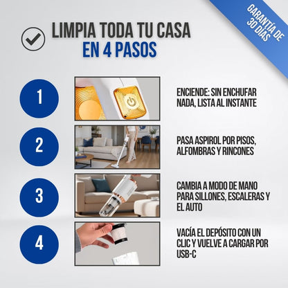 ASPIRADORA 3 EN 1 PARA CASA, AUTOS Y MÁS | ASPIROL™