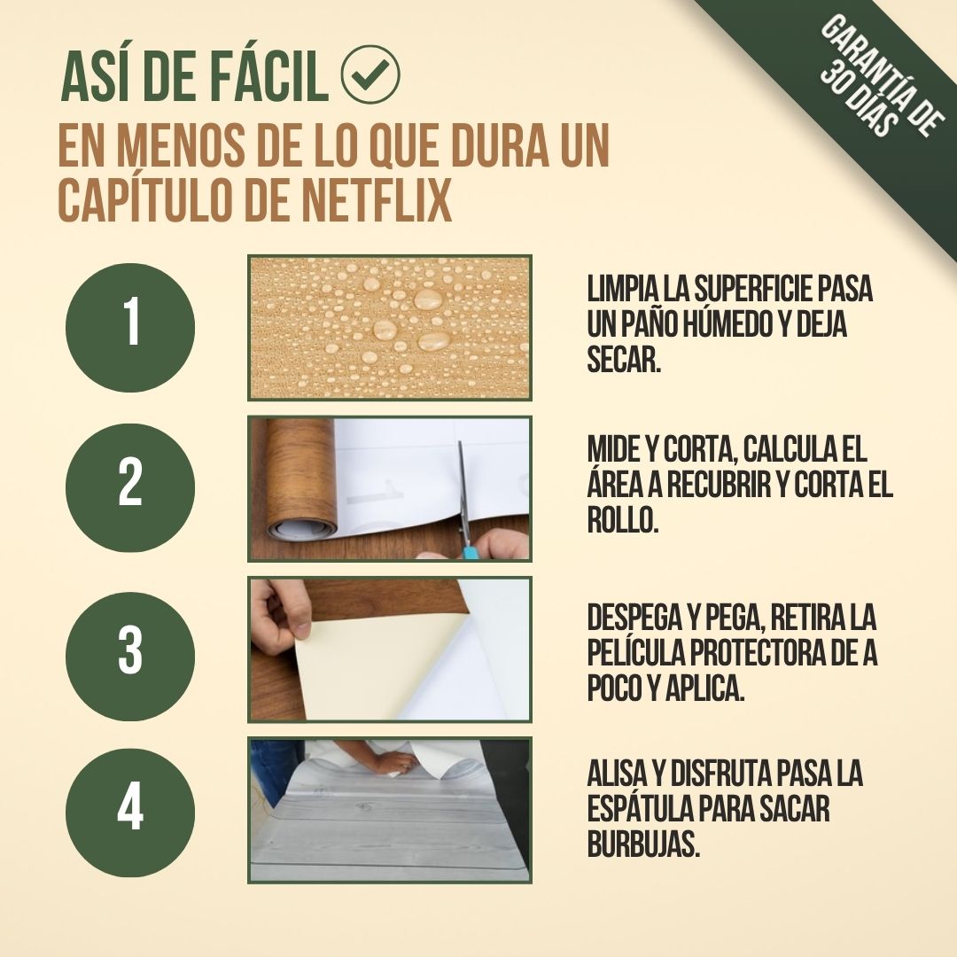 ROLLO ADHESIVO PARA RENOVAR MUEBLES 10 METROS | REVIX™