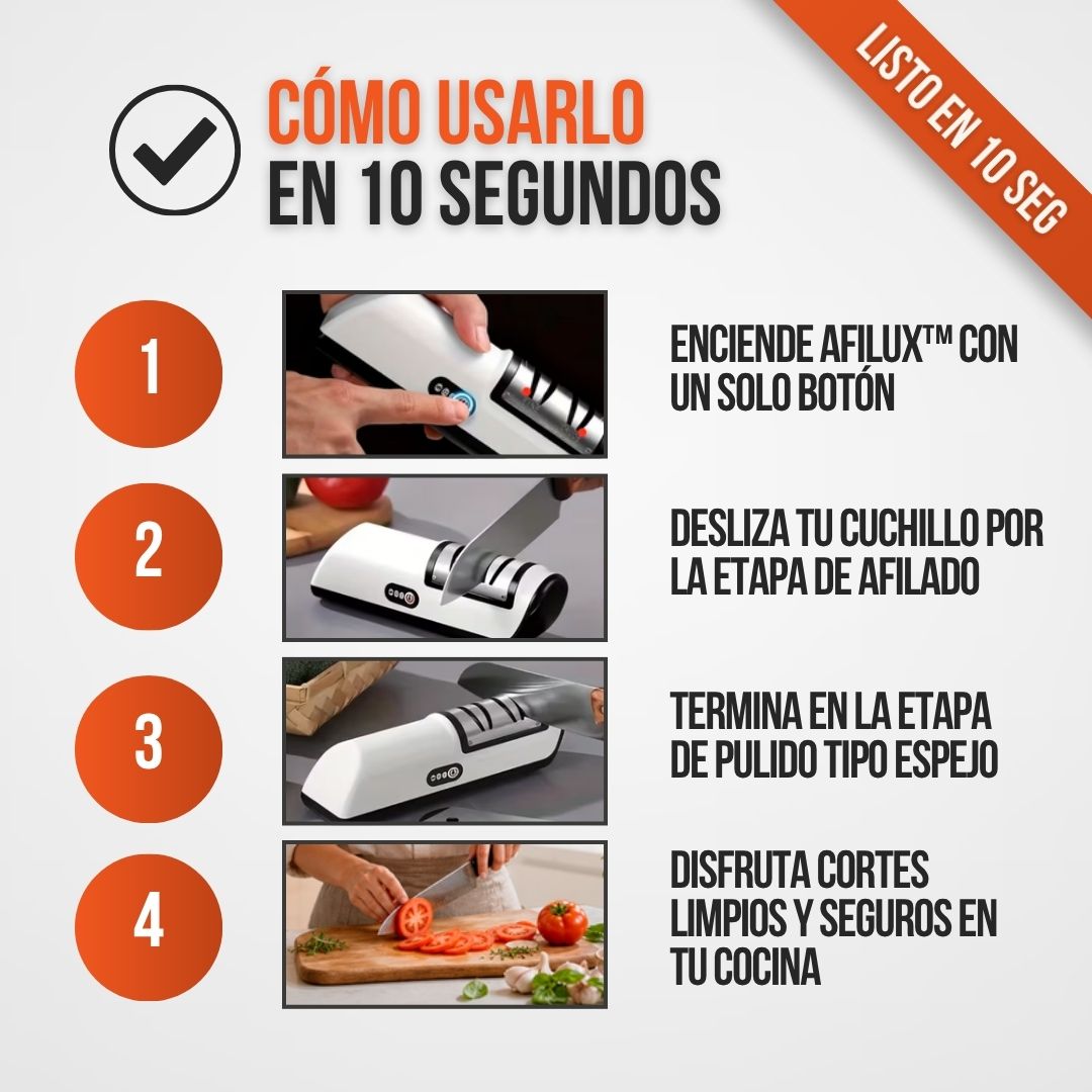 AFILADOR DE CUCHILLOS ELÉCTRICO | AFILUX™