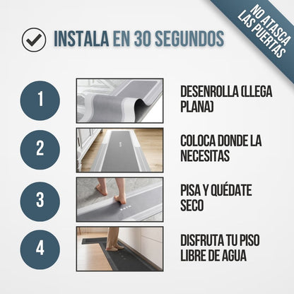 2x1 ALFOMBRA DE BAÑO ANTIDESLIZANTE DRYHOME™ SECADO RÁPIDO + CERO RESBALONES