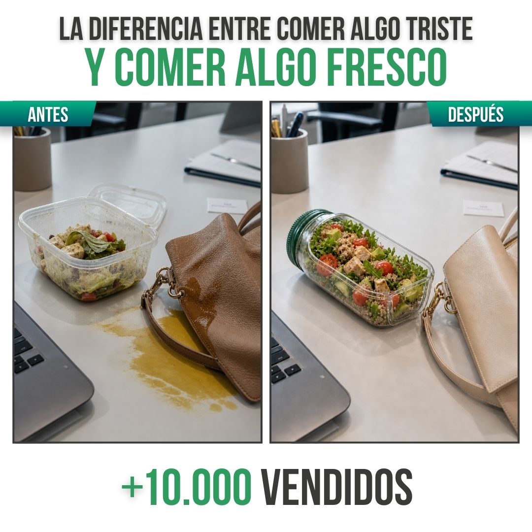 ENVASE PARA ENSALADA CON ALIÑO APARTE · FRESKIA™