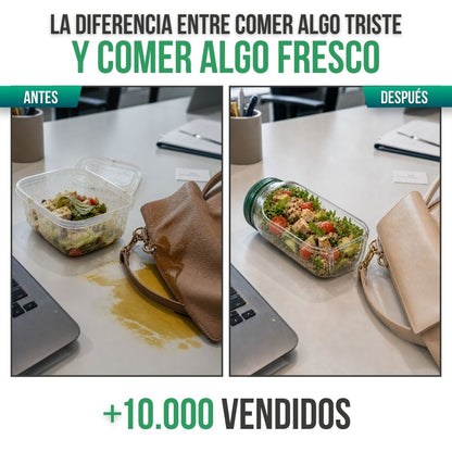 ENVASE PARA ENSALADA CON ALIÑO APARTE · FRESKIA™