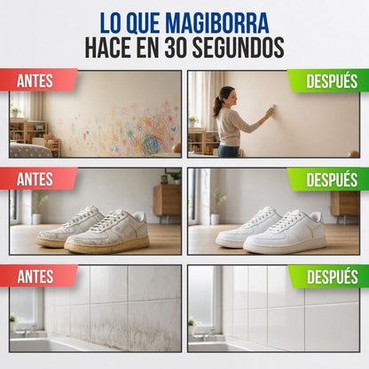 ESPONJA MÁGICA BORRA MANCHAS (LLEVA 3 CAJAS, PAGA SOLO 1) | MAGIBORRA™