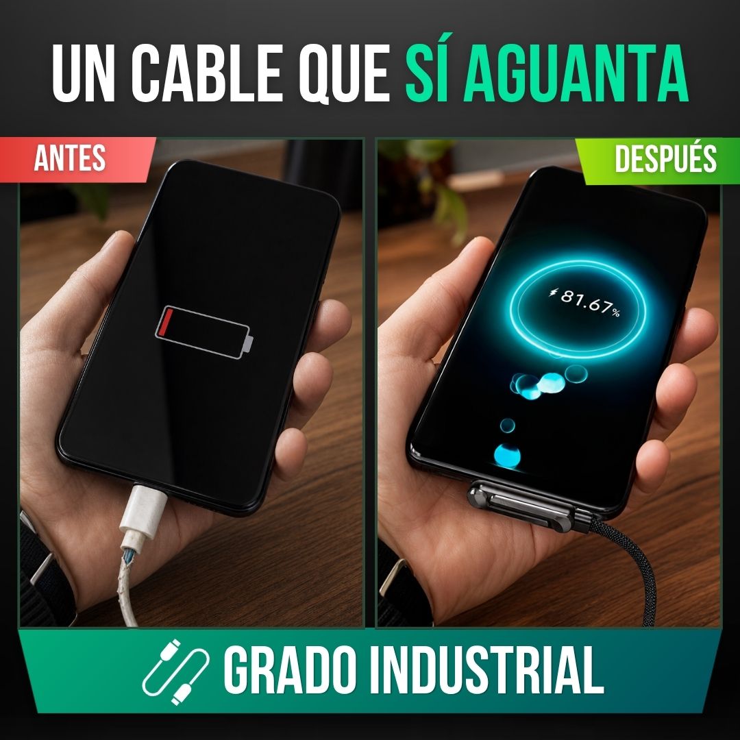 CABLE DE CARGA RÁPIDA TIPO C (LLEVA 2, PAGA 1) | VOLTRA™