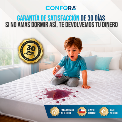 PROTECTOR DE COLCHÓN 100% IMPERMEABLE | CONFORA™