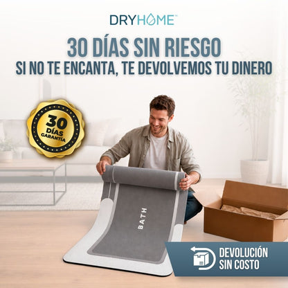 2x1 ALFOMBRA DE BAÑO ANTIDESLIZANTE DRYHOME™ SECADO RÁPIDO + CERO RESBALONES