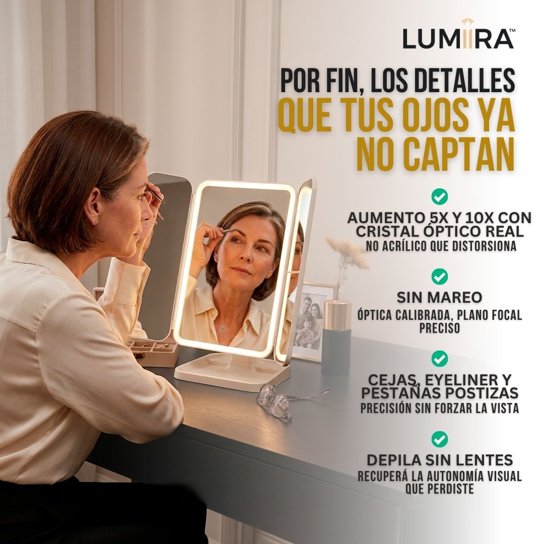 ESPEJO DE MAQUILLAJE LED | LUMIRA™