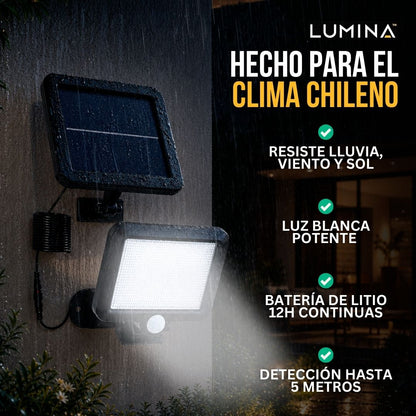 FOCO SOLAR CON SENSOR DE MOVIMIENTO (PAGA 1, LLEVA 2) | LUMINA™