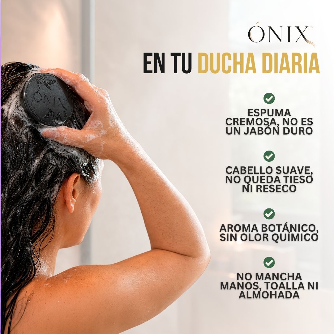 SHAMPOO EN BARRA ANTICANAS (LLEVA 2, PAGA 1) | ÓNIX™