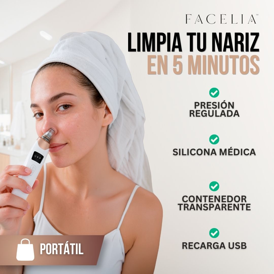 REMOVEDOR DE PUNTOS NEGROS PARA LIMPIEZA FACIAL PROFUNDA | FACELIA™