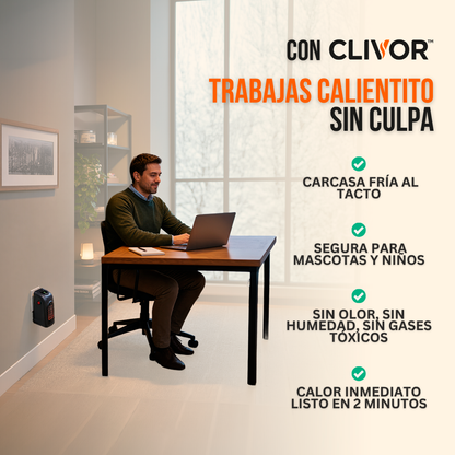 CALEFACTOR DE PARED COMPACTO AHORRADOR | CLIVOR™