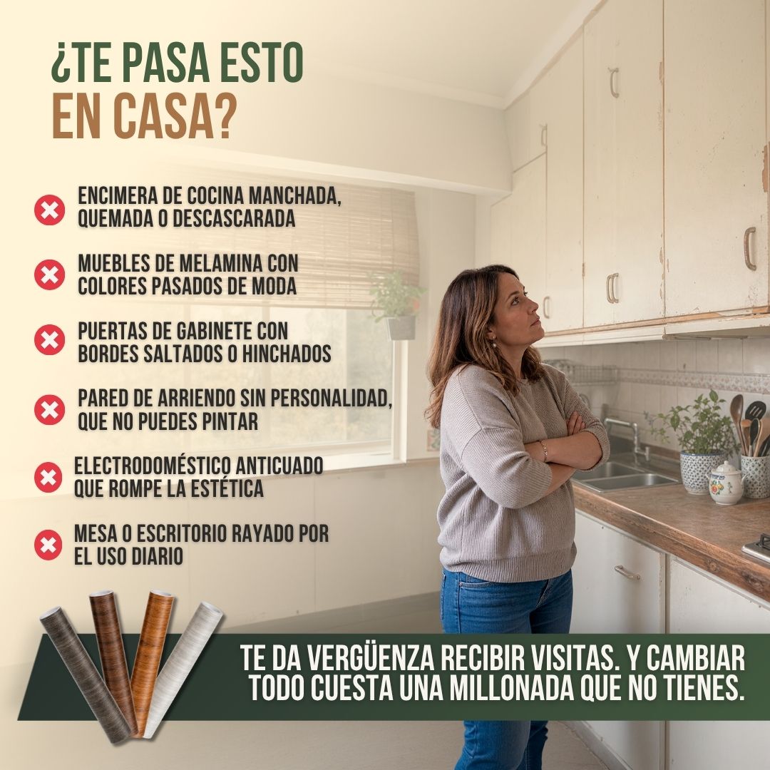 ROLLO ADHESIVO PARA RENOVAR MUEBLES 10 METROS | REVIX™