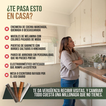 ROLLO ADHESIVO PARA RENOVAR MUEBLES 10 METROS | REVIX™