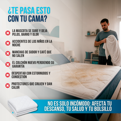 PROTECTOR DE COLCHÓN 100% IMPERMEABLE | CONFORA™