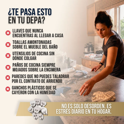 PACK 24 GANCHOS SÚPER ADHERENTES | ADHIX™