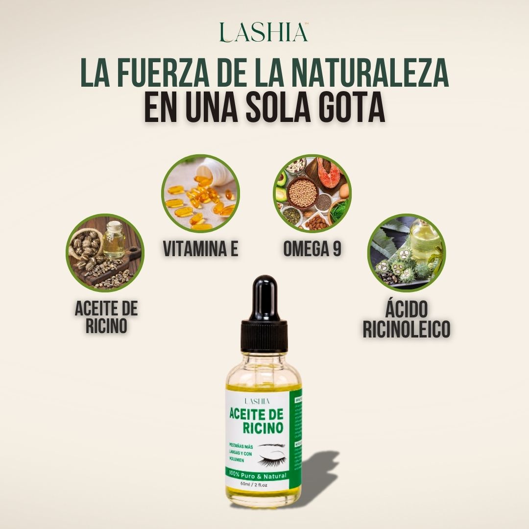 2X1 SÉRUM DE RICINO PARA CRECIMIENTO DE PESTAÑAS | LASHIA™