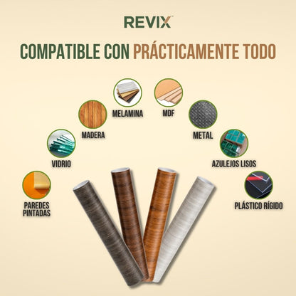 ROLLO ADHESIVO PARA RENOVAR MUEBLES 10 METROS | REVIX™