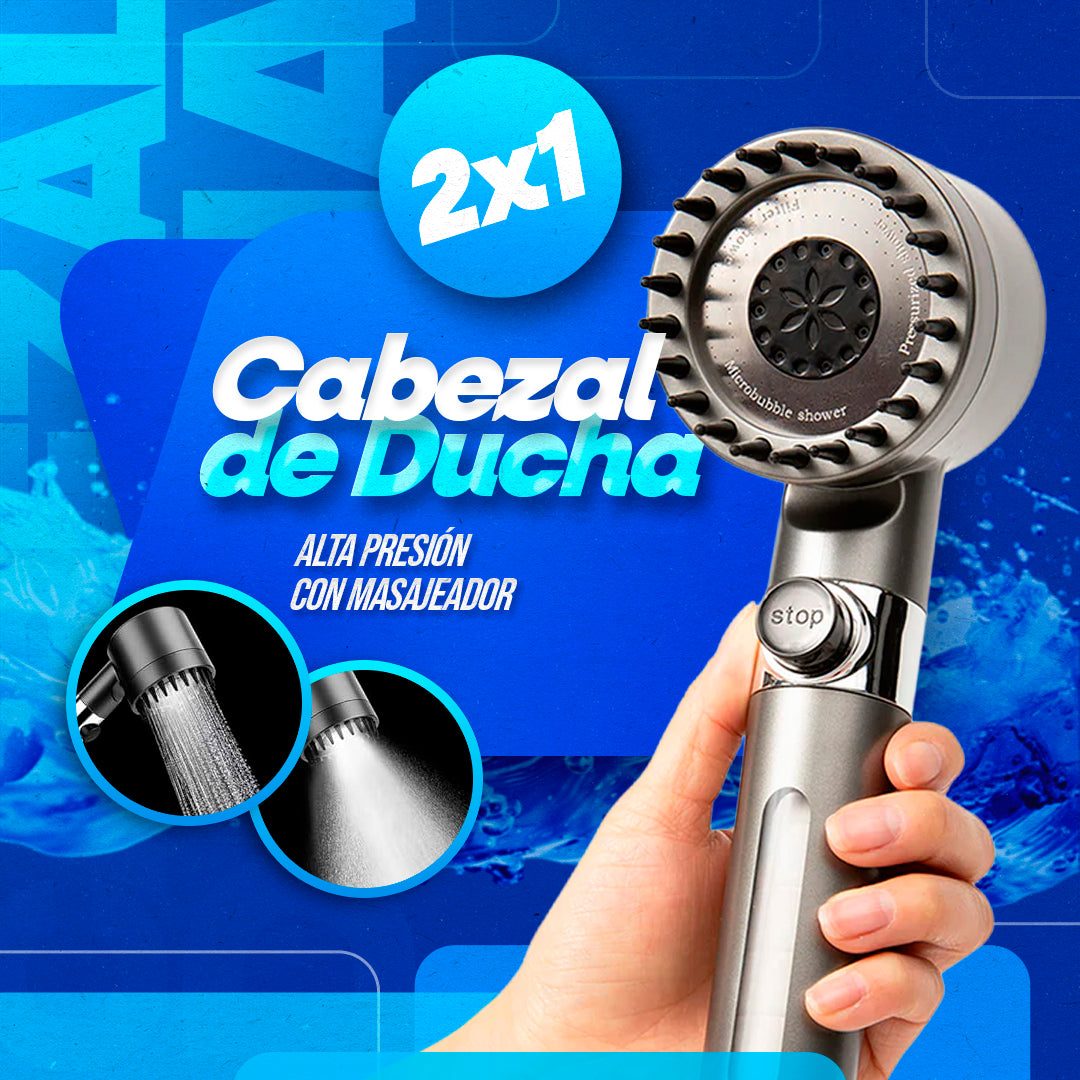 2X1 CABEZAL DE DUCHA AJUSTABLE | BALNIA™