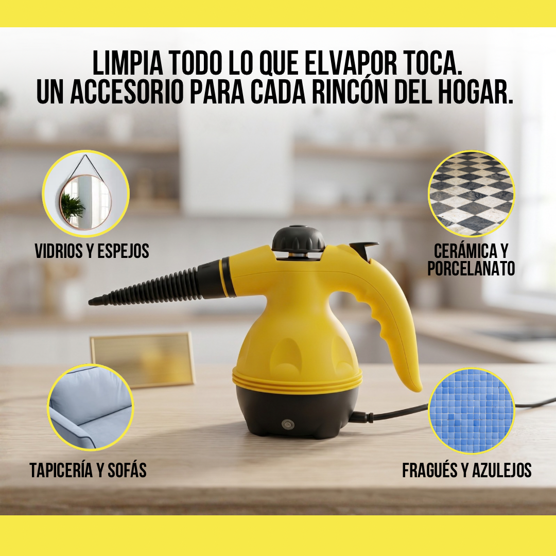LIMPIADOR A VAPOR EFECTO RÁPIDO Y POTENTE CLEVOX™