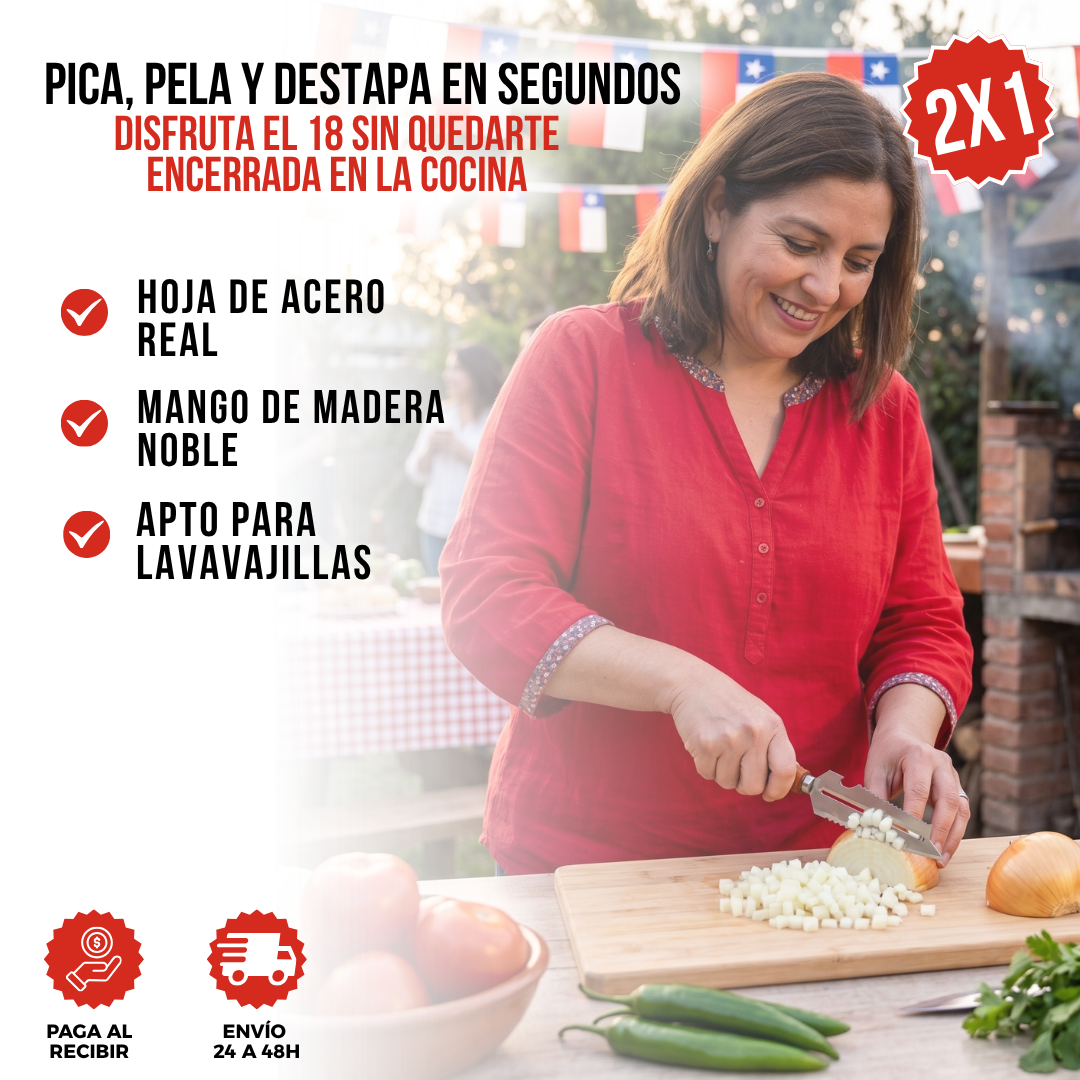 2x1 CUCHILLO MULTIFUNCIONAL CORTIMIX™