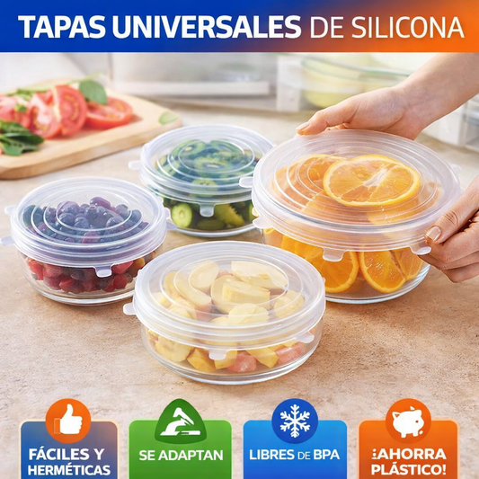 PACK 5 TAPAS DE SILICONAS UNIVERSALES | SILFLEX™