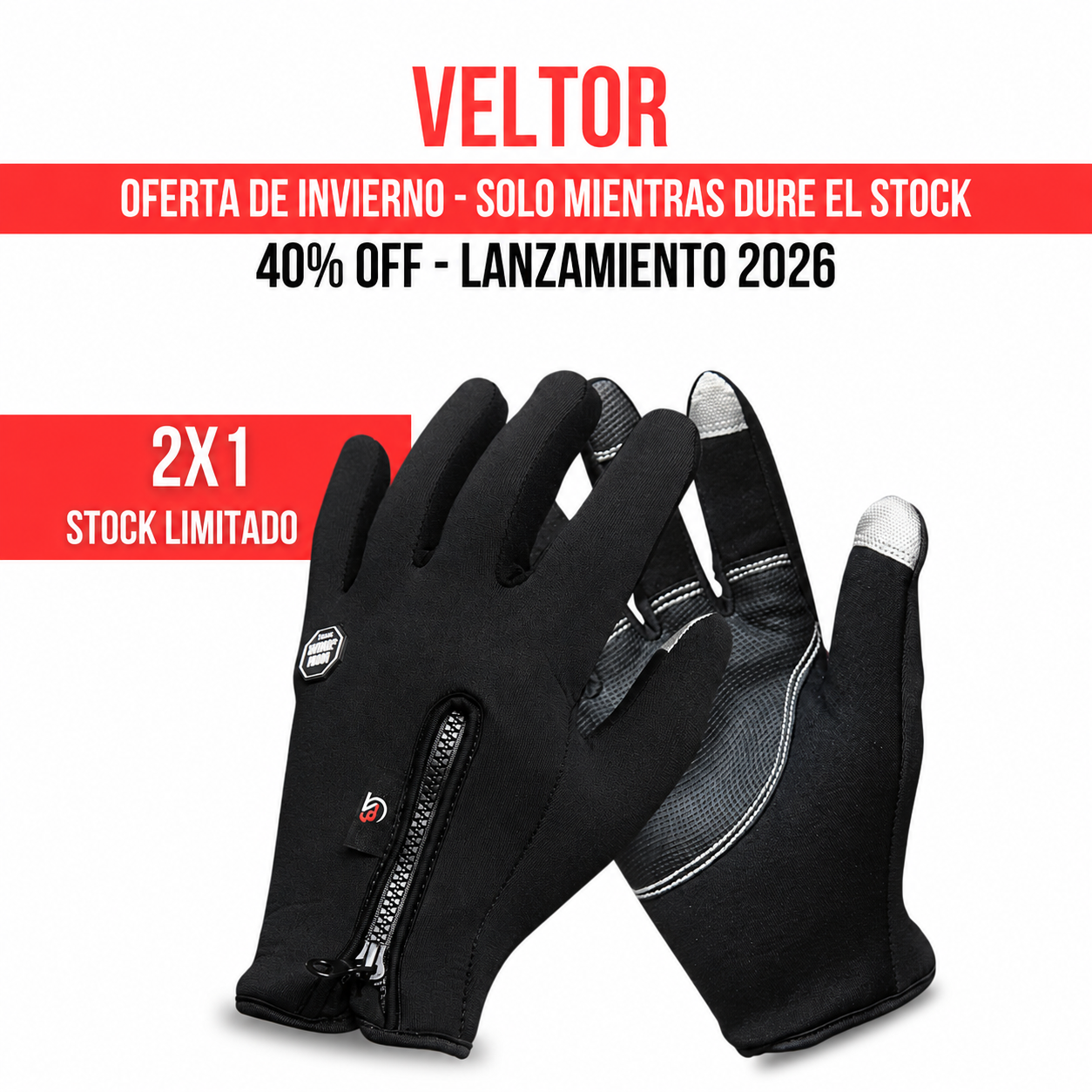 2X1 GUANTES TOUCH DE INVIERNO | VELTOR™