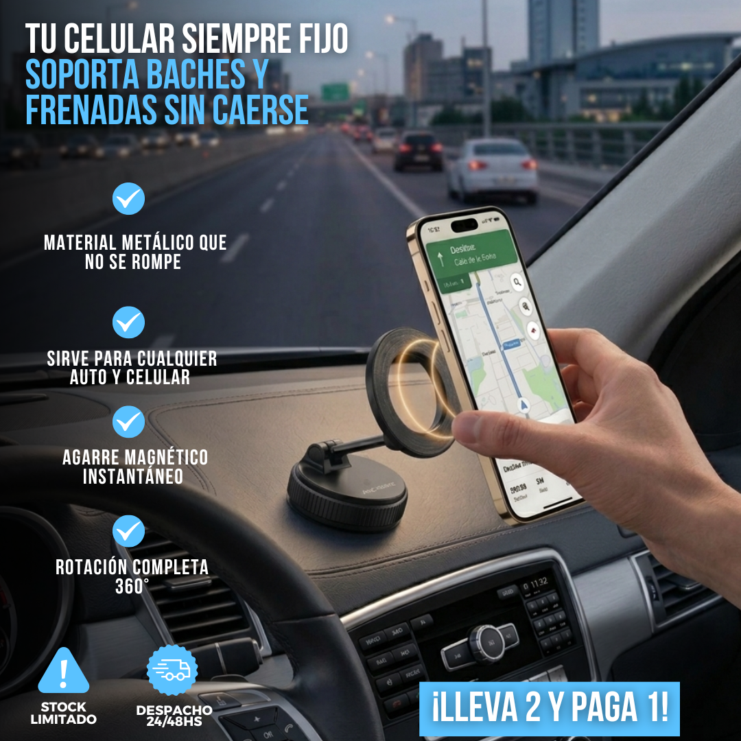 2x1 SOPORTE MAGNÉTICO PARA CELULAR | FIXMAG ™